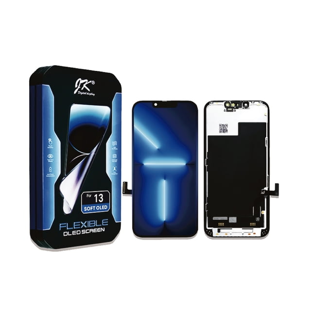 kit de Reemplazo de Pantalla OLED Suave (No LCD) para iPhone 13, Pantalla Retina Full HD de 6.1 Pulgadas, con Ensamblaje de Marco Digitalizador de Pantalla Táctil Face ID.