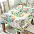 thumbnail image 4 of Coolnut Easter Bunny Eggs Tablecloth, Waterproof Washable Polyester Square Table Cover, Durable Tablecloth for Kitchen Dining Table Party Decor, 54"x54", 4 of 7