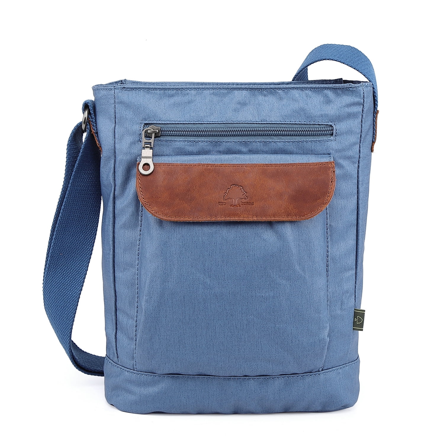 TSD Brand Urban Light Coated Canvas Crossbody Bag