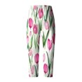 thumbnail image 5 of Loose Beach Ankle Pants for Women Floral Print Fashion 2025 Summer Casual Plus Size Capris Trousers with Tulip Hem, 5 of 5