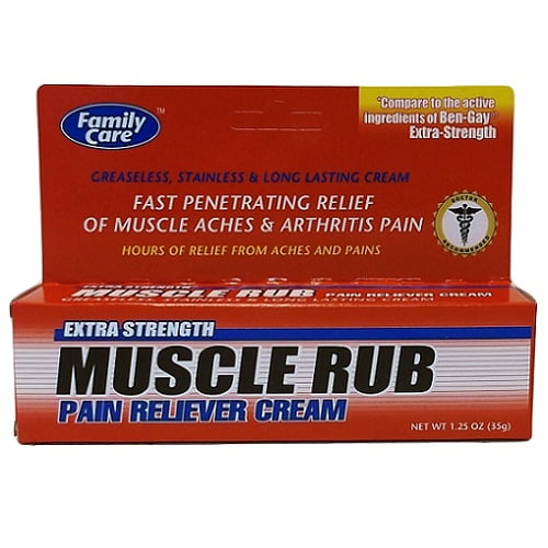 Family Care Maximum Strength Pain Relieving Muscle Rub 1.25 oz