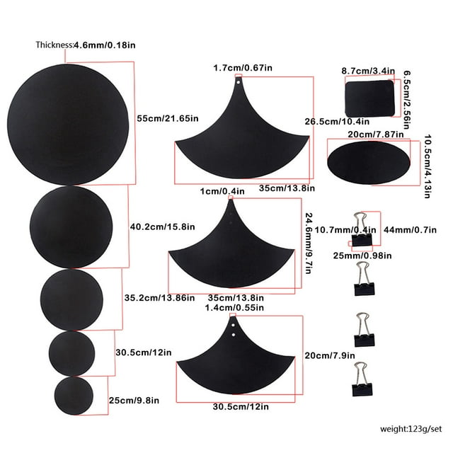 14 Pieces/Set Cymbal Drum Kit Mute Pads Detachable Elastic Supply Sound Insulation Percussion Drumming Instrument Replacement Part Silencers Drummer