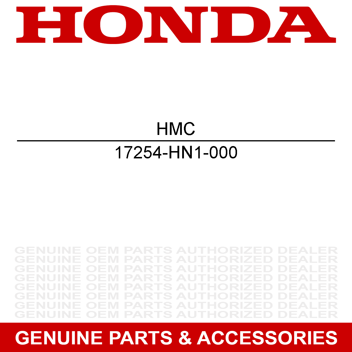 Honda 17254-HN1-000 Air Cleaner Filter Element OEM TRX400 TRX420 TRX500 TRX520 TRX650 ATV