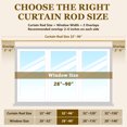 thumbnail image 6 of Heavy Duty Adjustable Curtain Rods for Windows, 1-Inch Diameter Curtain Rod, 32-96 Inches (Bright gold), 6 of 7