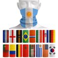 thumbnail image 2 of Pañuelos para el cuello con la bandera nacional de los aficionados al fútbol del mundo, bufandas sin costuras para hombres y mujeres, España, Francia, Corea, México y Alemania, 2 of 5