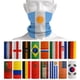 thumbnail image 2 of Pañuelos para el cuello con la bandera nacional de los aficionados al fútbol del mundo, bufandas sin costuras para hombres y mujeres, España, Francia, Corea, México y Alemania, 2 of 5