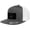 Black/White, variant on Trucker Flat Bill Snapback Hat by Pull Patch Charcoal/Black