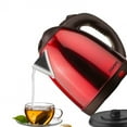 thumbnail image 3 of Courant 1.5 Liter Red Stainless Steel Cordless Electric Kettle with 360 Degree Rotational Body, 3 of 5