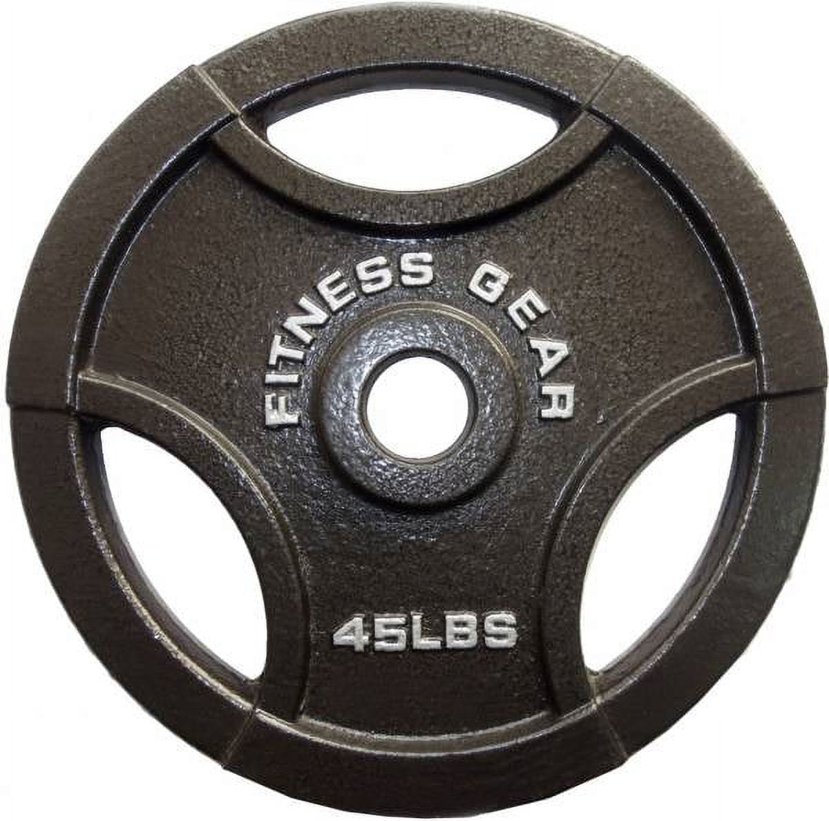Fitness Gear 45 lbs Olympic Grip Weight Cast Iron Plate Single