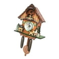 thumbnail image 1 of simhoa Vintage Decorative Clock Hanging Wood Clock Farmhouse Home Décor, 1 of 8