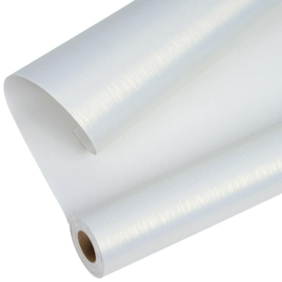 Rollo de Papel Kraft Blanco BIOBROWN para Envolver Regalos 43x10 m con Acabado Perla