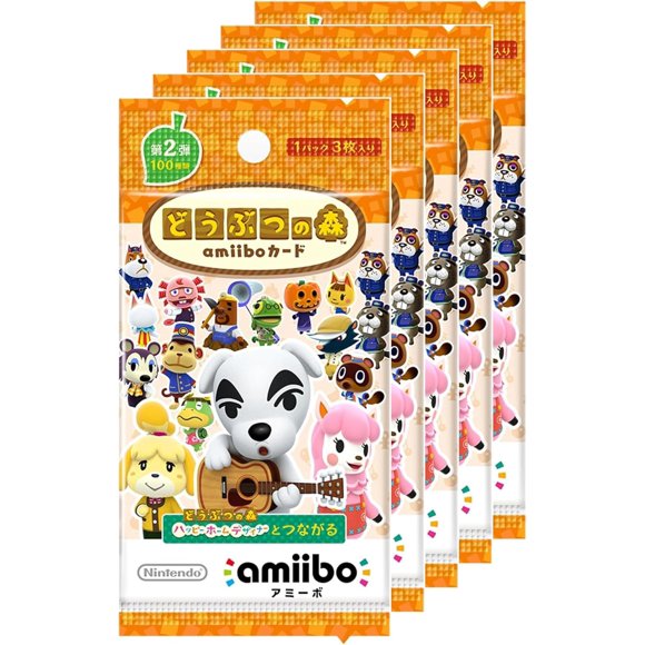 Animal Crossing Amiibo Card 2nd Series - 5 Pack Collectible Cards Set