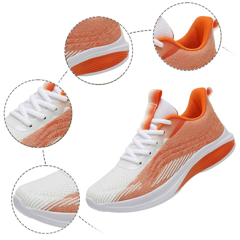 ZHAGHMIN Womens Lace-Up Casual Shoes Fashion Color Block