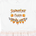 thumbnail image 4 of Inktastic Sweeter Than Candy Corn Halloween Girls Toddler Dress, 4 of 5