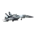 thumbnail image 4 of 1/100 Russian SU35 Fighter Metal Airplane Fighter with Stand Aircraft Model for, 4 of 10