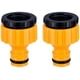 thumbnail image 1 of Plástico 3/4 '' y 1/2 '' BSP 2 en 1 Grifo de riego atornillado Conector de grifo de flujo de nariz Adaptador de grifo roscado Paquete de 6, 1 of 5