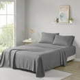 thumbnail image 2 of Microfiber All Season Soft Touch Sheet Set Comfort Classics, Twin, Charcoal, 2 of 16