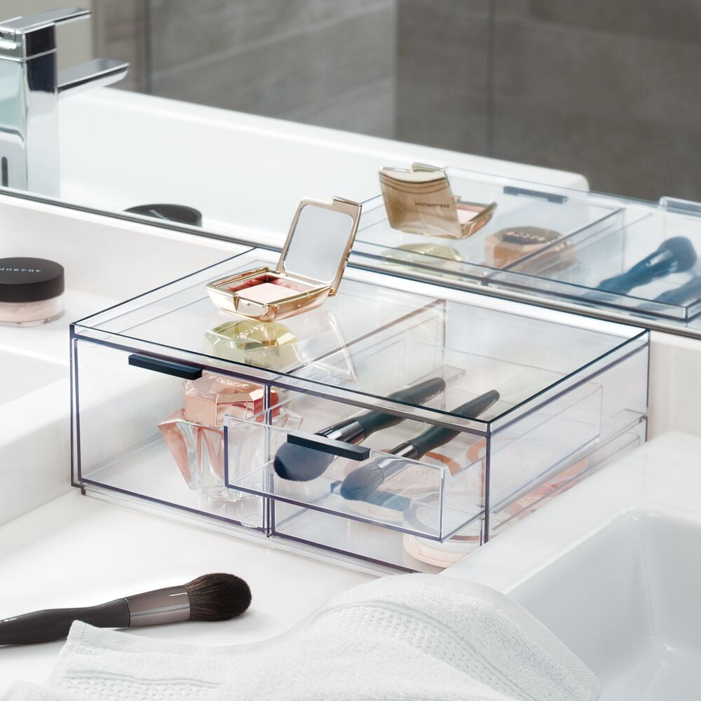 iDesign, Clear 3 Drawer Organizer, Recycled Plastic