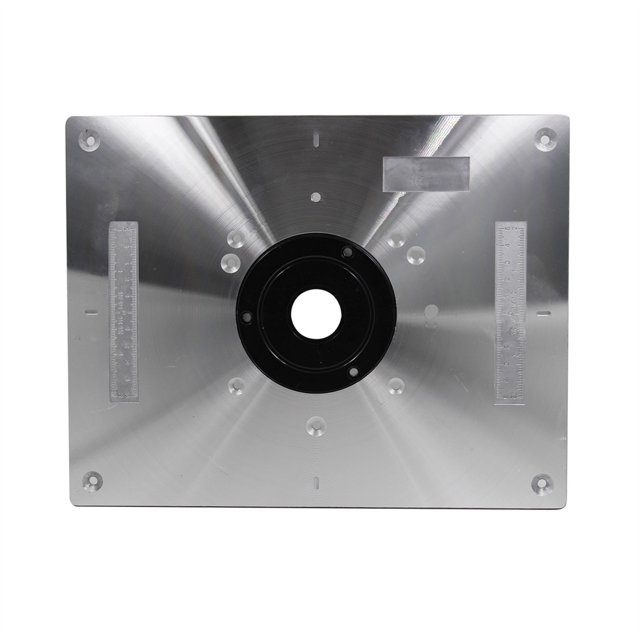 Kenally Placa de inserción de de enrutador, bancos de grabado de fresado multifuncional, placas de regla integradas con anillos, Herramientas eléctricas