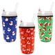 thumbnail image 1 of Funda Reutilizable para Café Frío de Neopreno para Vasos Grandes, Aislante Compatible con Starbucks, Dunkin y McDonald’s - 3mm de Grosor (Tamaño Grande 900-950 ml, Estilo Gorro Navideño), 1 of 7