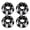 Black, variant on YAHHU 4pcs M4 Carving Hexagonal Nuts Aluminum Alloy Precision Fit for HSP Sakura D3 D4 1/10 Scale RC Car Blue Upgraded Modification Toy Replacement Parts & Accessories for Hobbyists
