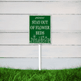 thumbnail image 4 of Kurmntregon Garden Sign Stay Out Of Flower Beds For Yard With Stake Caution Notice Street Rustproof Outdoor Aluminum Plaque Decorations Yard Supplies For Home Garden Lawn 7x8.8", 4 of 8