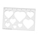 thumbnail image 3 of Plantilla de fresadora para carpintería de 1/4" de grosor, plantilla de incrustación, multifuncional para carpintero Corazón 9 en 1, 3 of 9