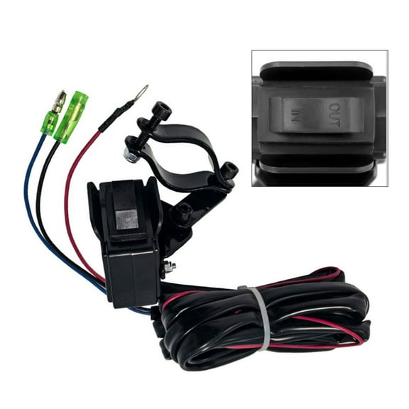 12V Winch Control Switch With Mounting Bracket For Utv Rocker Thumb Switch