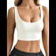 thumbnail image 2 of Camiseta Básica Sin Mangas para Mujer, Cuello en U, Ropa Informal de Verano. L, 2 of 9