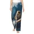 thumbnail image 2 of Lsque Surfing Guinea Pig Print Women's Pajama Pants, Lounge Pant - Comfortable Home Wear,Elastic Waistband, Stylish Design-Small, 2 of 9