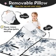 thumbnail image 3 of Blue Christmas Snowflake Pattern Toddler Nap Mats for Kids Preschool,50"x20" Sleeping Mat Bag or Kids,Toddler Sleeping Bag,Toddler Nap Mat or Daycare, 3 of 6