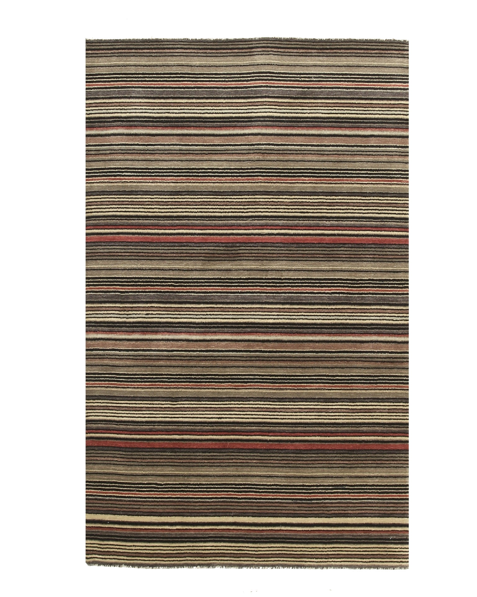 Black/Charcoal Striped Handmade Wool Rug Walmart Canada