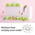 thumbnail image 4 of serony 12 Pcs Miniature Plates Realistic Elegant Appearance Fork Exquisite Tableware Model Minihouse Accessories Meaningful Gift A-silver 1Set, 4 of 6