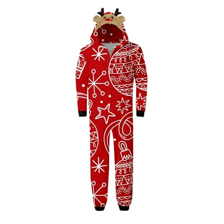 

Family Matching Clothing Daddy Jumpsuit For Christmas Pajamas Cute Big Headed Deer Print Plaid Long Sleeve Romper Soft Holiday Sleepwear Zipper Jumpsuit Zipper Jumpsuit Matching Outfits Set