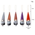 thumbnail image 1 of Decoración de felpa de gnomos de Halloween, muñeca sin rostro de Halloween Tomte Gnomo adorno de Halloween hecho a mano gnomo colgante ornamento para puertas de ventana fiesta de Halloween decoración del hogar 5 piezas (negro) ER, 1 of 5