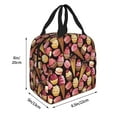 thumbnail image 4 of Kdxio Ice Cream Cake Print Insulated Lunch Bag,Reusable Tote Lunch Box for Women Men,Leakproof Cooler Lunch Bags for Work Office Travel Picnic, 4 of 6