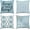 Blue, variant on Blue Geometric Pillow Covers 20x20 Set of 4, Decorative Outdoor Modern Boho Throw Pillow Covers, Home Sweet Home Farmhouse Cushion Case for Couch Sofa Indoor Bedroom Decor(No Insert)