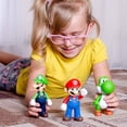 thumbnail image 2 of Figuras de acción de la serie Super Mary, juguetes de Mario Bros, Luigi, Yoshi, Donkey Kong, Wario, modelos de anime, adornos, regalos de cumpleaños para niños, 2 of 5