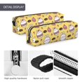 thumbnail image 4 of Disketp Rabbit Hunger Estuche de Lápices de Cuero con Cierre, Estuche Compacto para Papelería, Bolígrafos y Accesorios Pequeños, 4 of 7