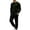 Army Green, variant on Babcutegg Mens Outfit 2-Piece Color Block Crewneck Sweatshirt and Jogger Pants Casual Active Set Red Size 2XL