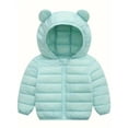 thumbnail image 3 of ATAIKU 6M-5T Toddler Baby Boy Girl Cute Hooded Puffer Jacket with Pants Kids Winter Snowsuit Lightweight Down Outwear, 3 of 9