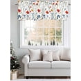 thumbnail image 5 of Rustic Pressed Floral Curtain Valances for Windows, Vintage Multicolor Leaves Floral Kitchen Valance Window Treatment, Light Filtering Block Curtains for Bathroom/Bedroom/Living Room 42'' x 12'', 5 of 9