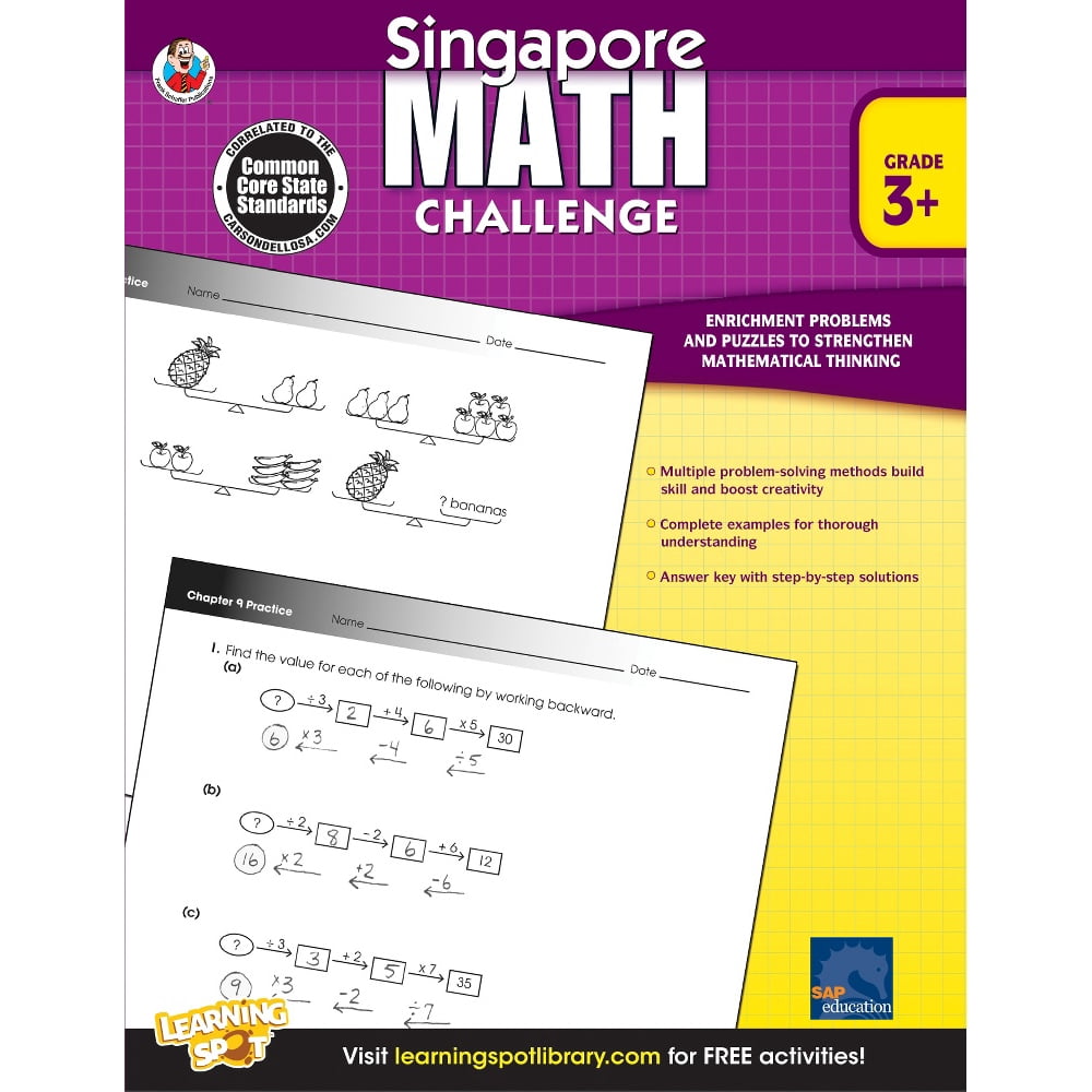 Singapore Math Singapore Math Challenge, Grades 3 5 (Paperback
