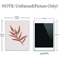 thumbnail image 2 of 4pcs Minimalist Fall Leaves Art Print Leaves Canvas Wall Art Set Print Poster Home Decor Wall Art Modern Artwork for Dressing Room Bedroom Bathroom Home Girls Gift, 2 of 7