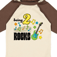 thumbnail image 4 of Inktastic Being Two Rocks- second birthday Boys or Girls Long Sleeve Baby Bodysuit, 4 of 5