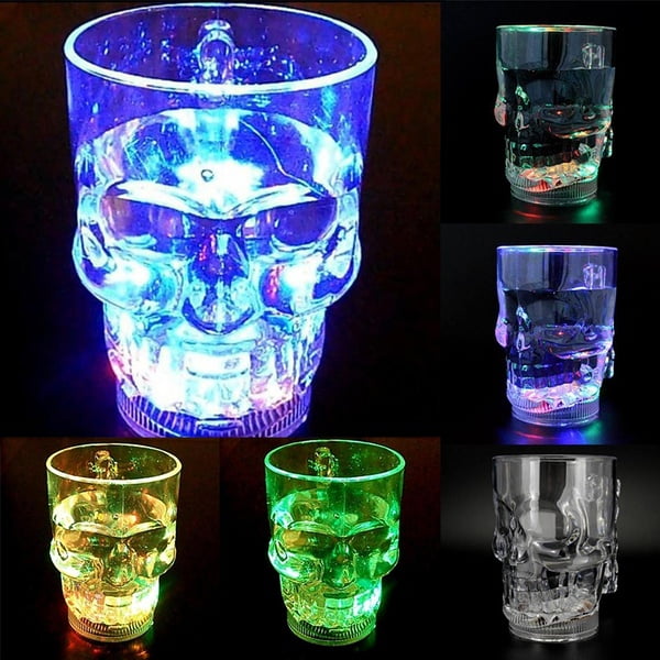 24pcs Set of 24 Flash Light Up Cups Flashing Shots Light 24 LED Bar Night Club Party Drink 