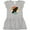 AC-Heather Grey, variant on Inktastic Space Rocket Retro Sunset Girls Toddler Dress