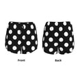 thumbnail image 5 of Haiem Black and White Polka Dot Women's 2 in 1 Running Shorts - Lightweight Athletic Workout Gym Yoga Breathable Sports Shorts Liner with Phone Pockets-, 5 of 9