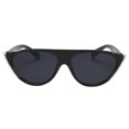 thumbnail image 4 of Gafas de Mujer Sol Protection UV Cuadradas de Gran Tamaño Espejuelos Moda Unisexó - marco negro brillante y lente gris negro, se describe Sunnimix Gafas de sol de la moda de las mujeres, 4 of 6