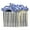 Blue, variant on Faship Smoked Topaz Chocolate Brown Crystal Floral Hair Comb